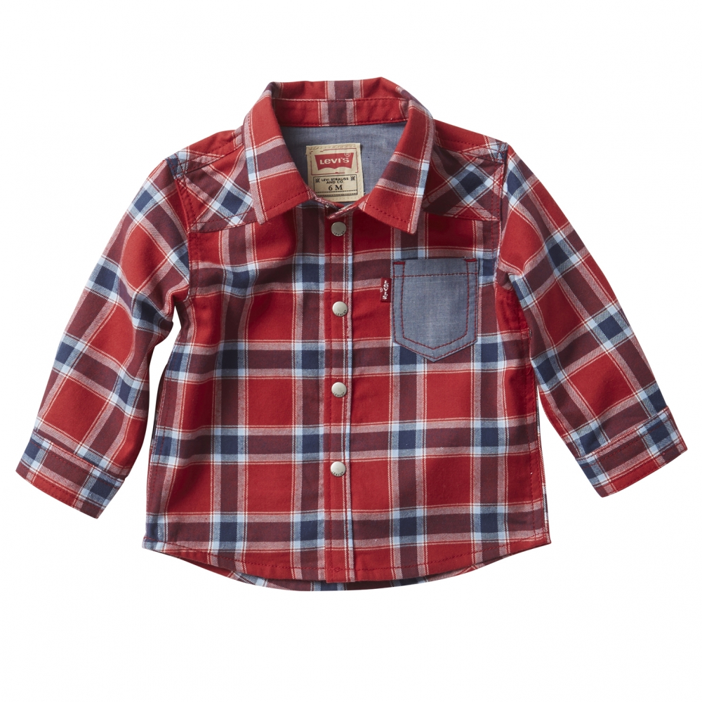 levis red check shirt