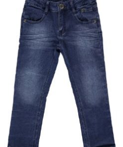 Jean in indigo blue trousers
